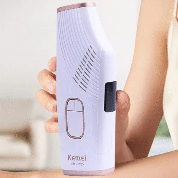 Фотоэпилятор Kemei KM-7105 домашний эпилятор с охлаждением кожи LED дисплеем и 5 уровнями интенсивности работы