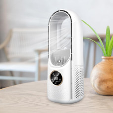 Безлопастной вентилятор Air Multiplier портативный USB с увлажнением подсветкой и таймером аккумуляторный