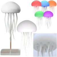 Декоративный ночник Медуза RGB LED светильник с подвижными щупальцами USB аккумуляторный 5 режимов