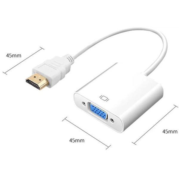 Конвертер STLab HDMI VGA U-990 Pro адаптер для під'єднання монітора та проєктора 1080p