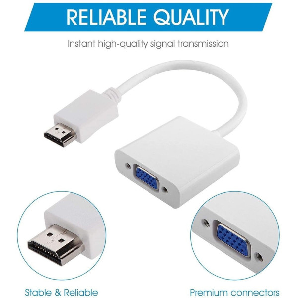 Конвертер STLab HDMI VGA U-990 Pro адаптер для під'єднання монітора та проєктора 1080p