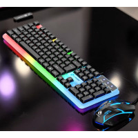 Комплект GTX350 клавиатура и мышь игровой USB RGB проводной черный