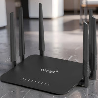 Wi-Fi роутер LV-WR50Q потужний сигнал 6 антен стабільна мережа для дому та роботи 2.4 ГГц