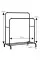 Подвійна вішалка стійка 110х54см, до 30 кг Double floor Hanger / Стійка для підлоги для одягу з полицею для взуття