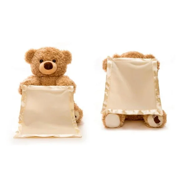 Детская интерактивная игрушка Медвежонок Peekaboo Bear (Пикабу) коричневый 30 см