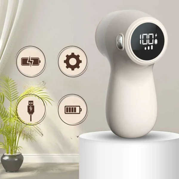 Машинка від ковтунців JOYROOM JR-CY518, акумуляторна, LED-дисплей, 6 лез, для одягу